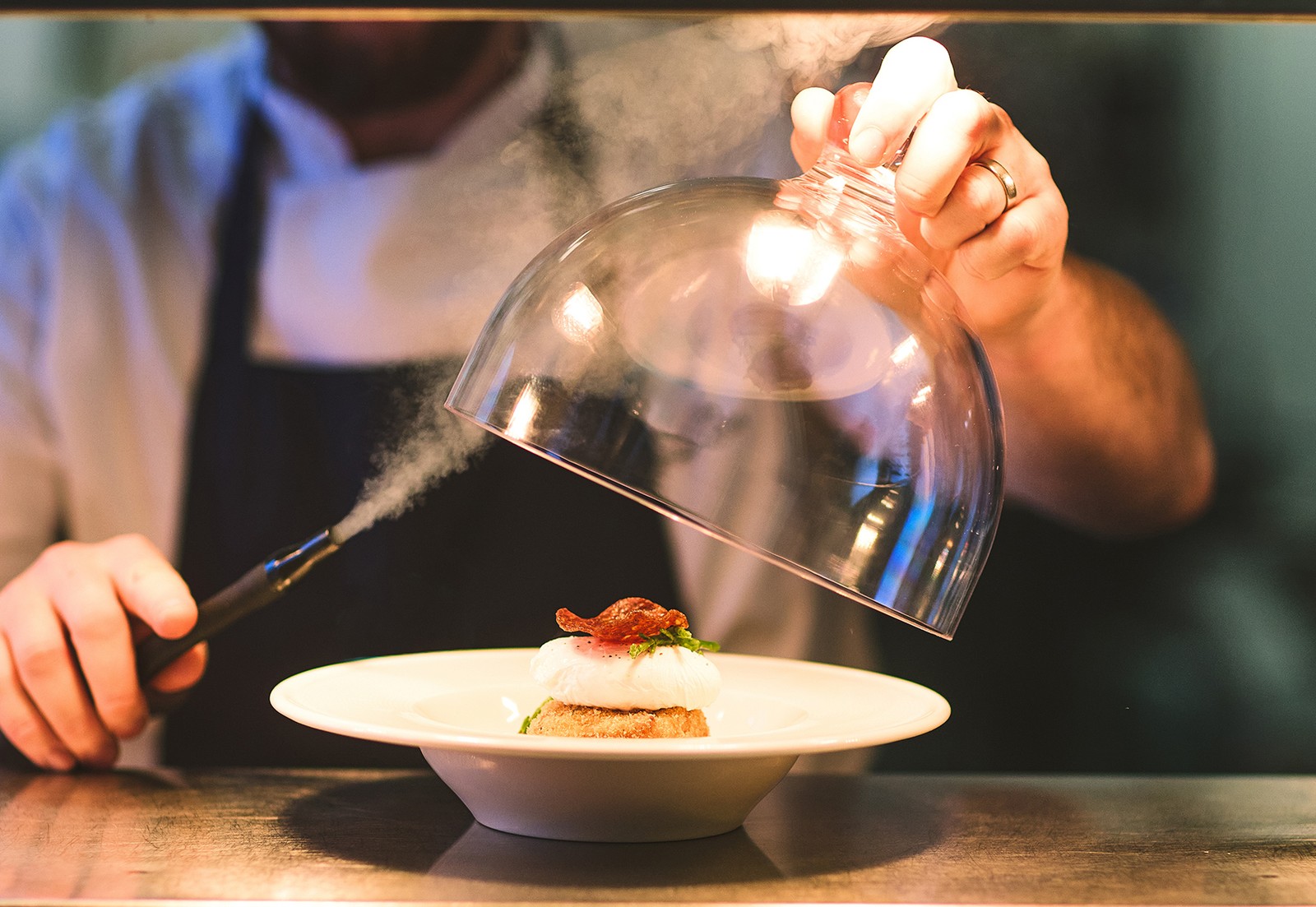 Smoked haddock fishcake, perfectly prepared for an elevated dining experience.