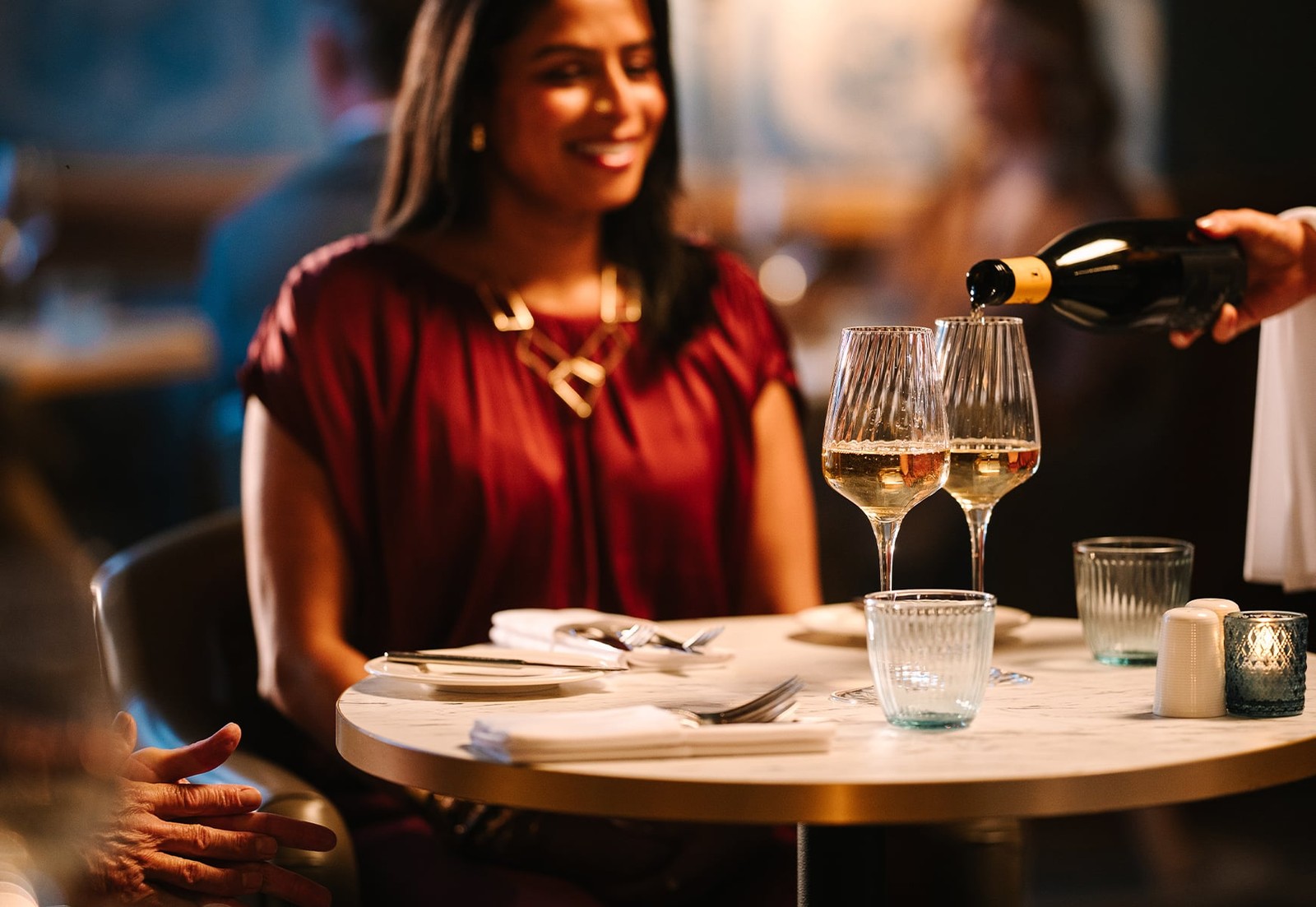 Your seat at The Blue Room awaits, with every detail prepared for a memorable meal.