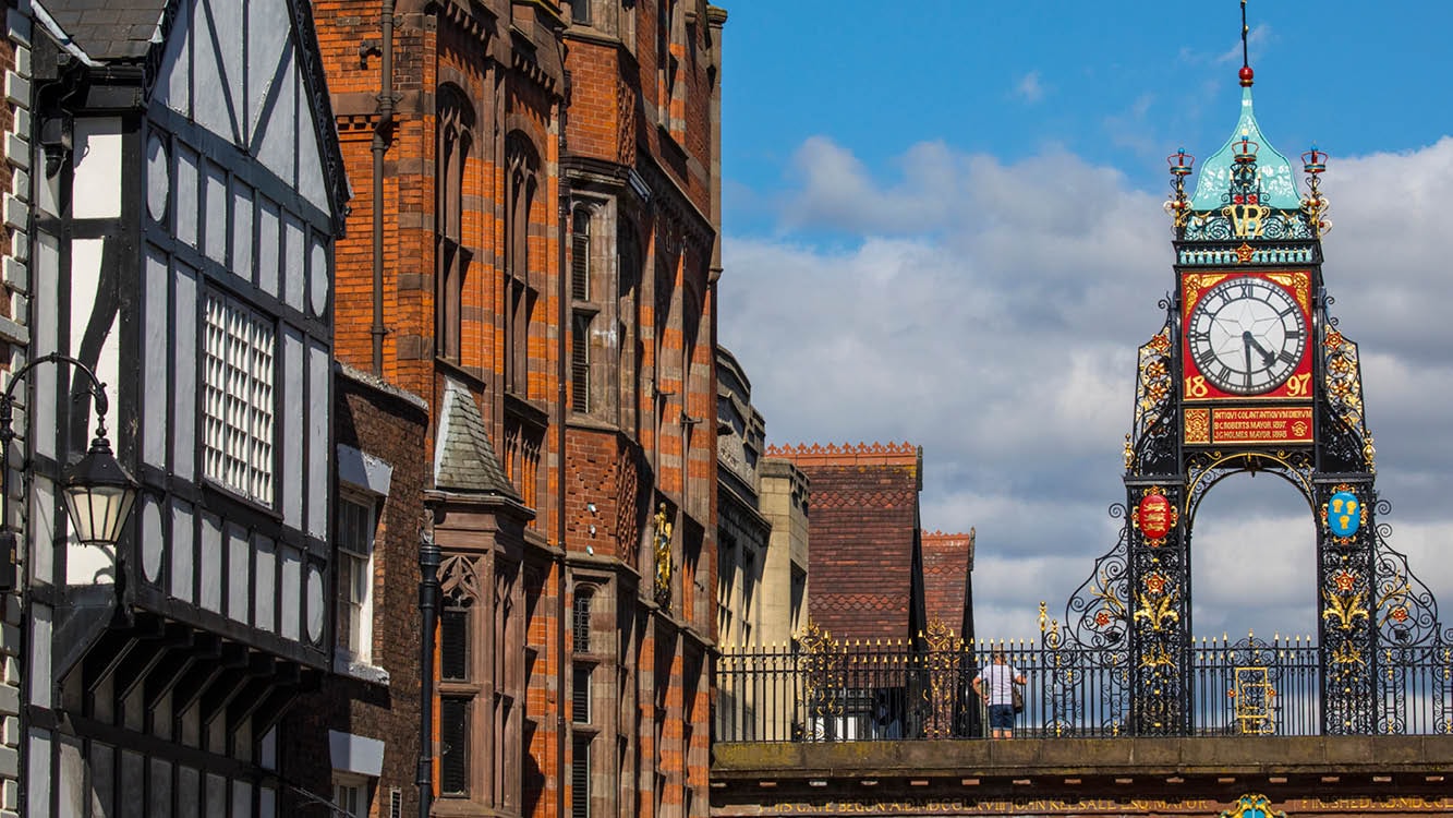 Visit nearby Chester city, where the walls have stood since medieval times. You’ll find cobbled streets, a Roman Amphitheatre, a 1000-year-old cathedral, and of course the world-famous Chester Rows for shopping, dining and drinking.