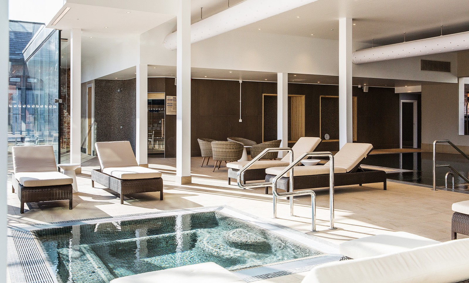 Lounge around without a care in our spa.