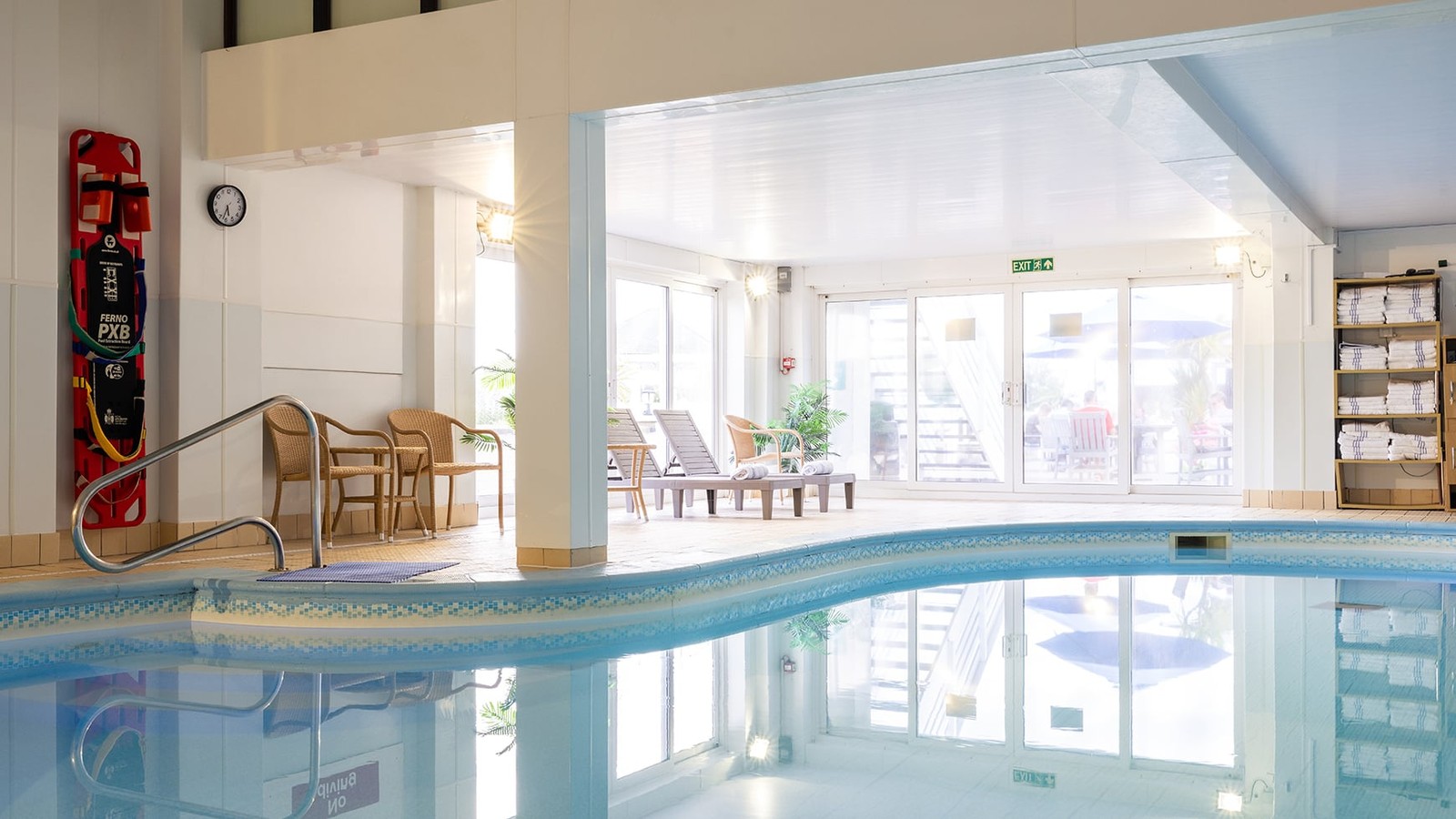 Relax in the heated indoor pool or unwind in the bubble pool - tranquil surroundings make it the perfect escape.