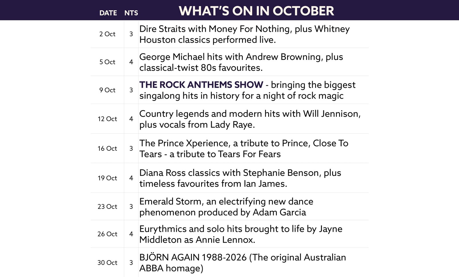 See what's on at Thoresby Hall in October.