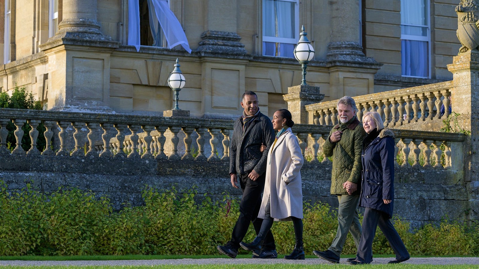 Take in the beauty of your surroundings with a refreshing winter stroll through stunning estate grounds.