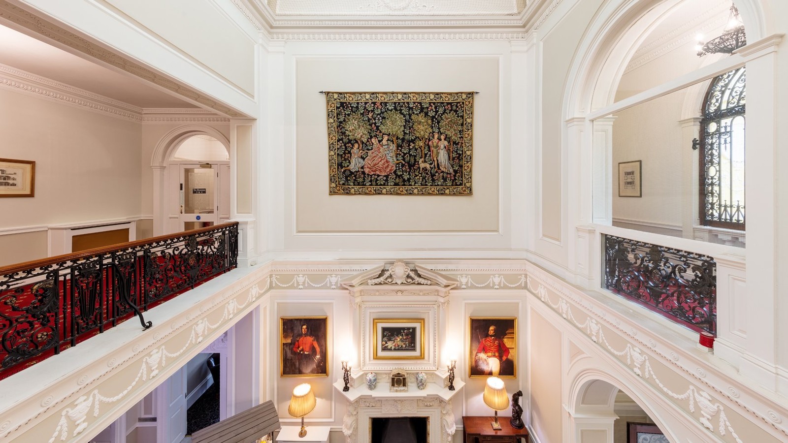 Imagine stepping into this grand reception, filled with beautiful artwork and historic character - you just know you’re in for a wonderful stay.