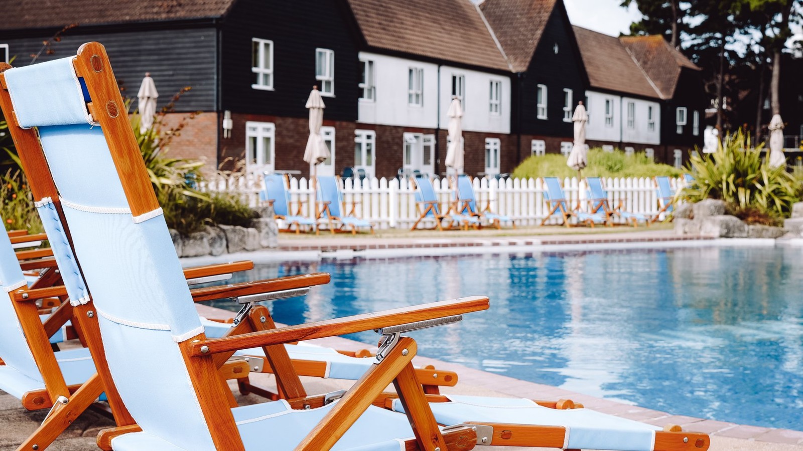 In the summer, the outdoor pool is a favourite spot. Comfortable loungers and seating around the pool make it perfect for enjoying the best of a British summer.