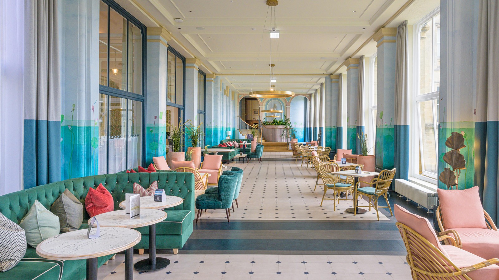 The Orangery is a popular spot to relax, offering bright and modern décor and lots of natural light.