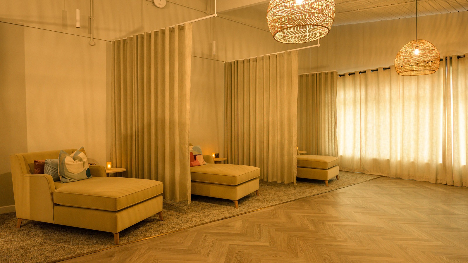 The relaxation room inside the spa is exclusively for guests who have a treatment booked - so you can relax and take a few moments before or after your treatment.