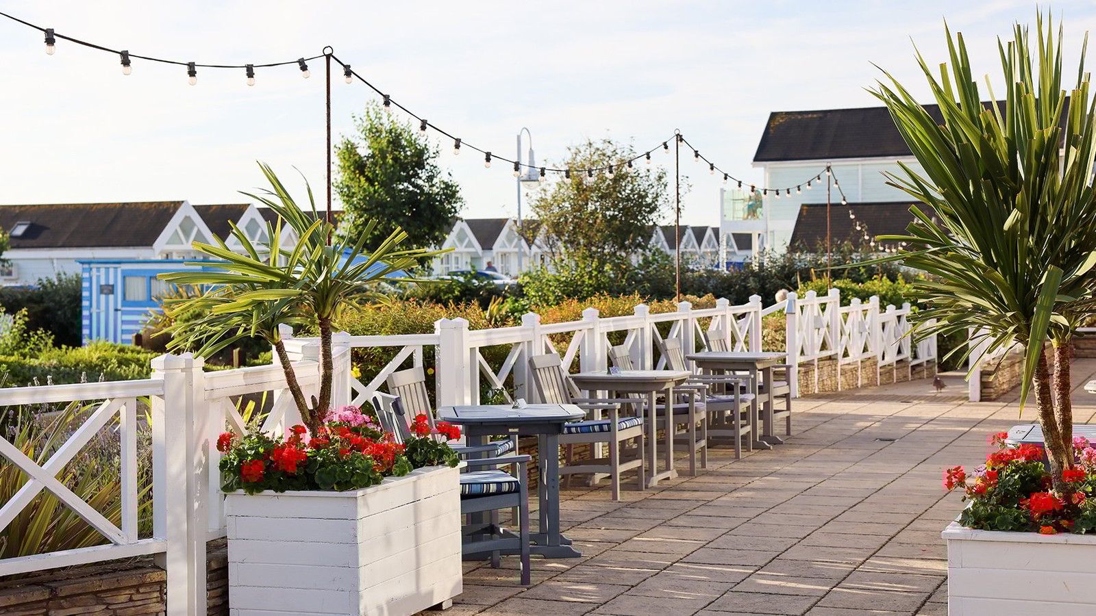 Spend a sunny day on the terrace, where comfortable seating and open skies make every moment feel refreshing.