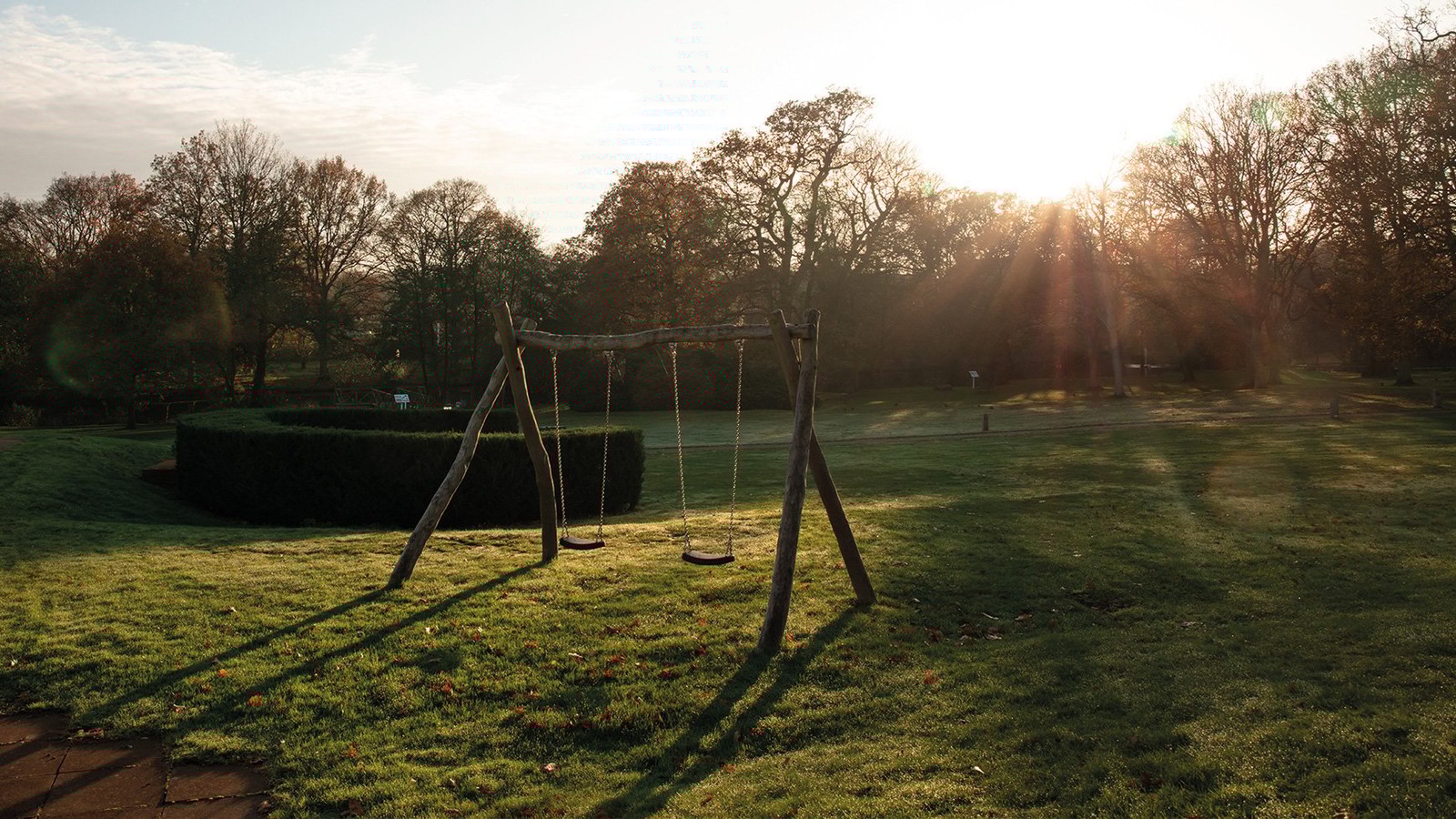Who says adults can’t have fun? Find the swing set and let your playful side shine at Gunton Hall.