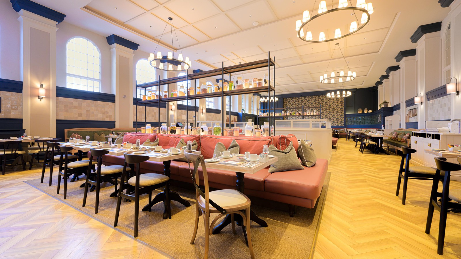 The Market Kitchen restaurant is light and bright with ample room to cater for every guest.