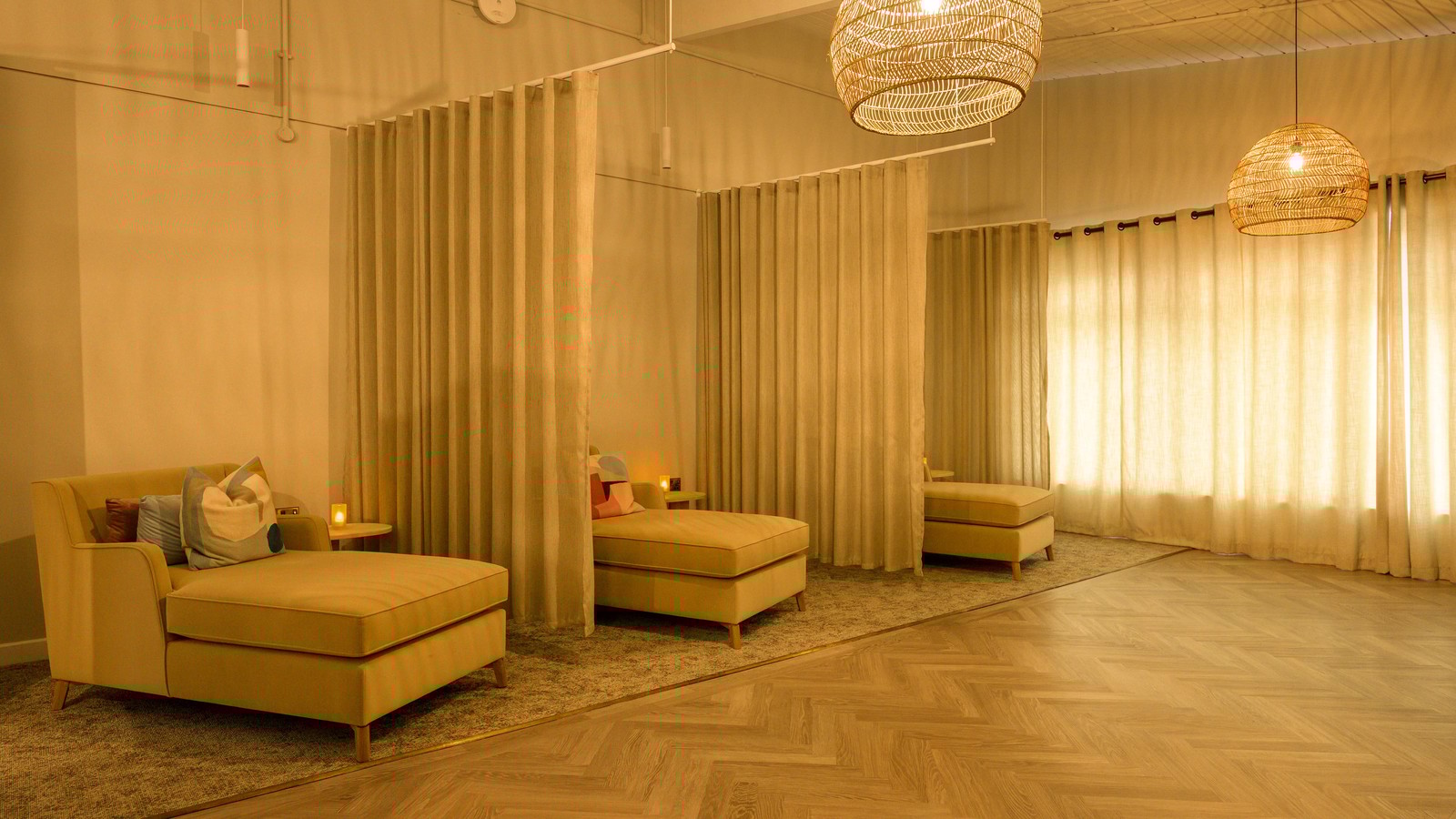 The relaxation room inside the spa is exclusively for guests who have a treatment booked - so you can relax and take a few moments before or after your treatment.