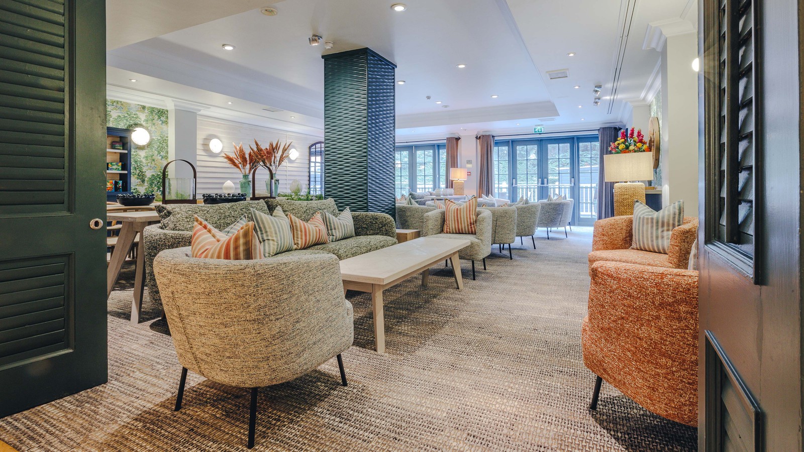 We're all about relaxation here, and the Garden room is a popular spot for a few moments of peace or to sit and enjoy a good book.