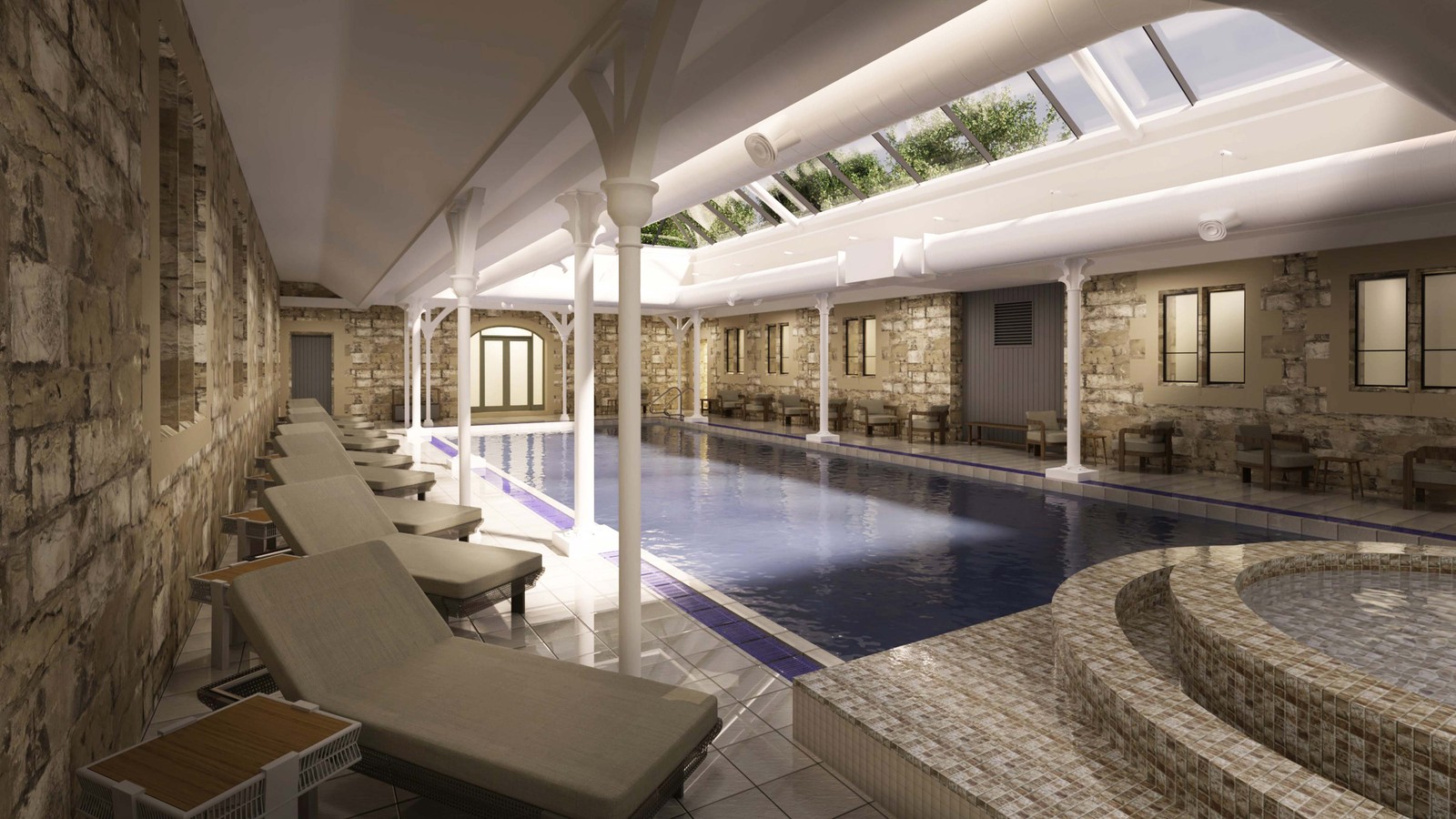 Dive into tranquillity - from the refreshed pool to the soothing bubble pool, Thoresby Hall’s new spa experience awaits you from February 2026.