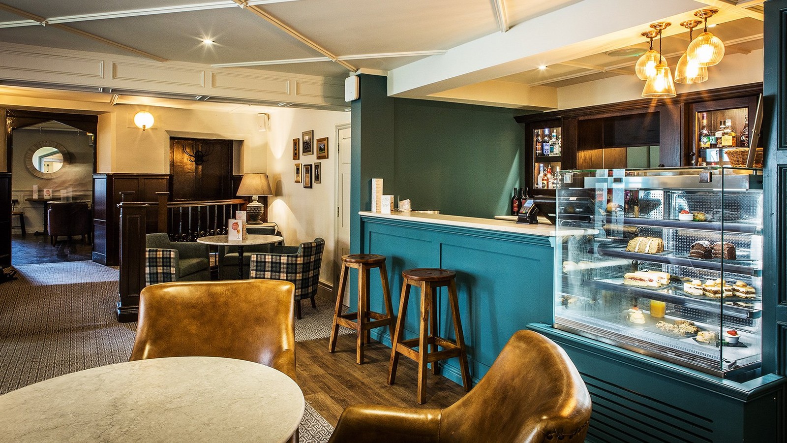 Master George’s Sitting Room, in the Old House, is a lovely spot to enjoy coffee and light bites from the Nest.