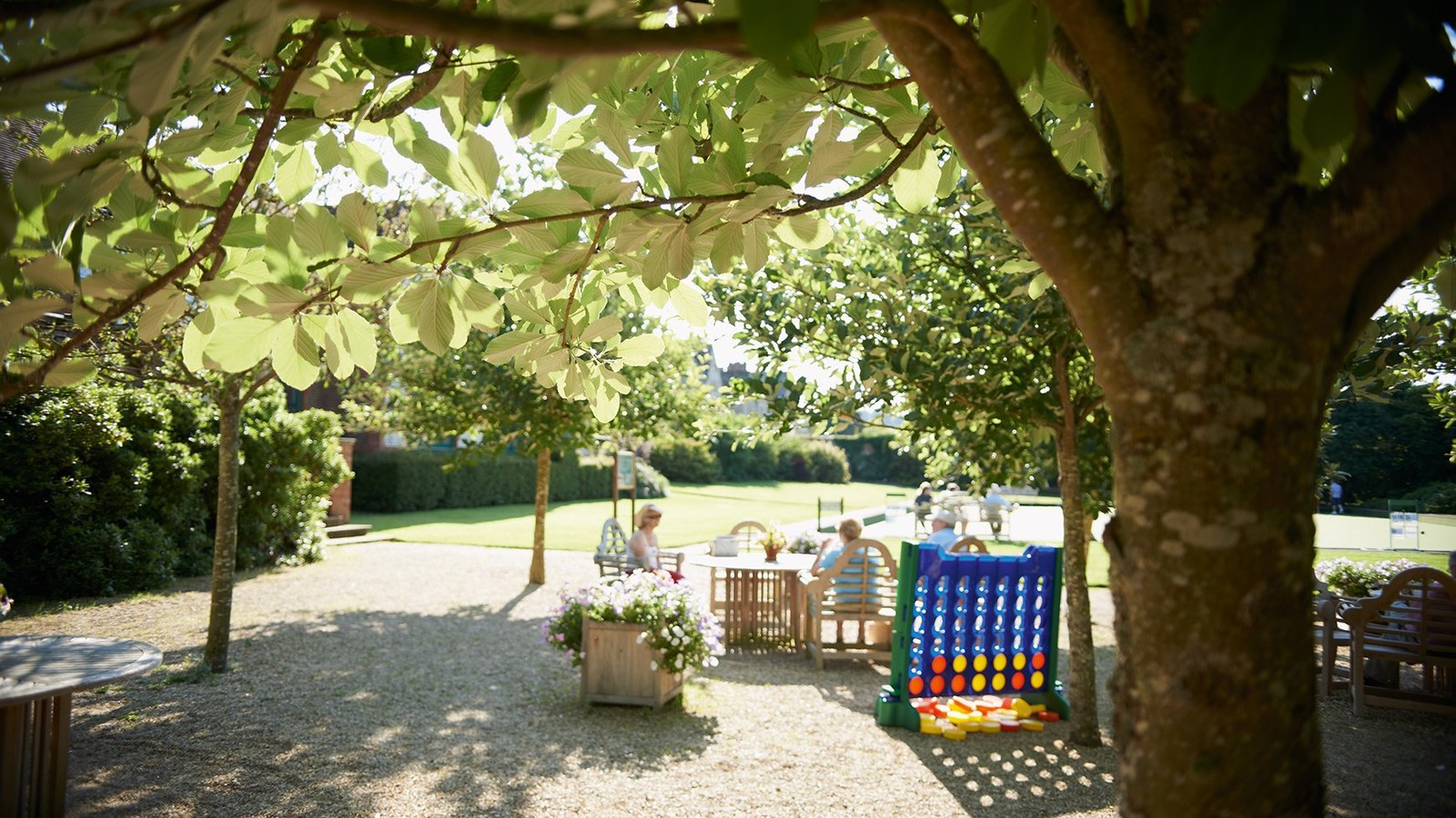 Popular in the warmer months, the terrace extends the Manvers Bar. Sit under the canopy of the trees, watch the world go by, and enjoy a moment that feels completely timeless.