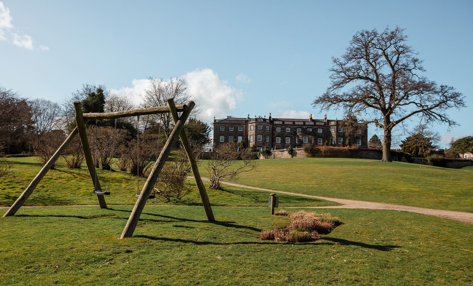 Nothing beats the simple joy of swinging on a sunny day. Nidd Hall may be exclusively for adults, but a little playground fun brings out the child in us all.