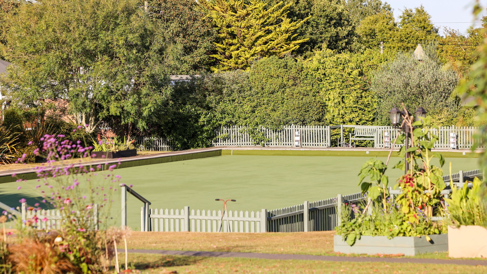 Friendly competition awaits on our picturesque boules green!