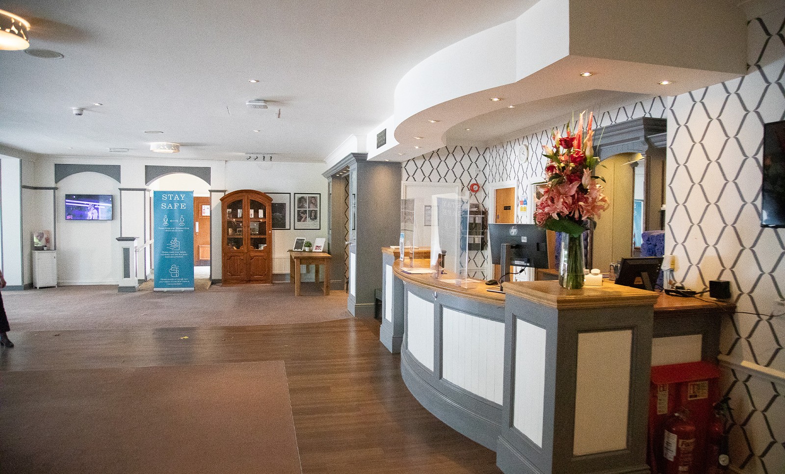 Step into our serene Spa Lounge at Cricket St Thomas, where every detail, from the luxurious furnishings to the stunning décor, invites you to unwind and rejuvenate.