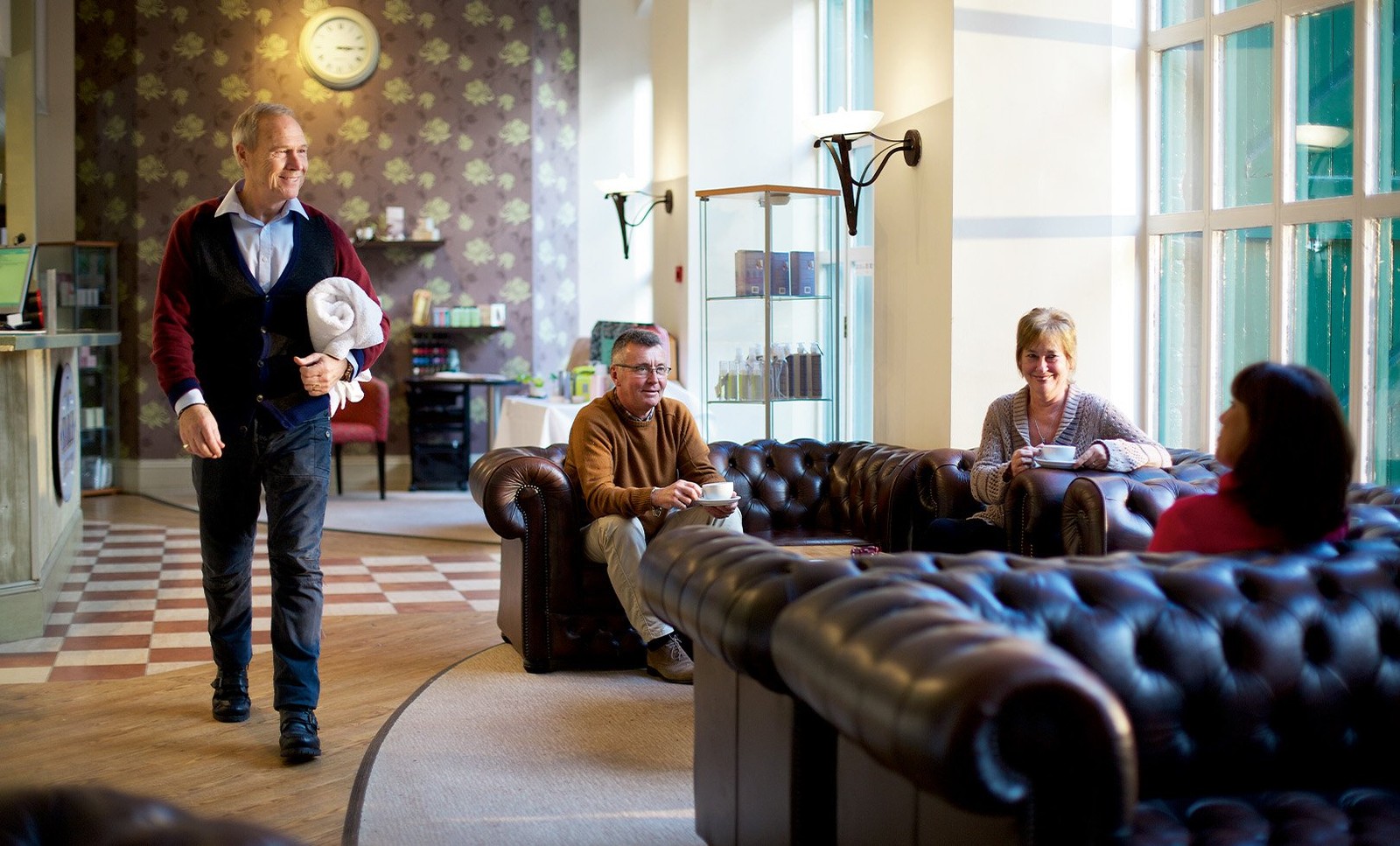 Unwind in style at Littlecote House. Our spa reception is the perfect spot to relax before your treatment. Who's ready for some pampering?