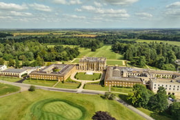 Aerial view of Heythrop Parks north wing bedrooms