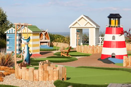 The mini golf course at corton