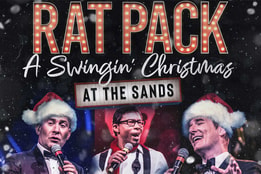 the rat pack in front of a background