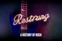 Restrung - History of Rock, a Warner Theatre Company show logo