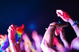 Hands in the air dancing