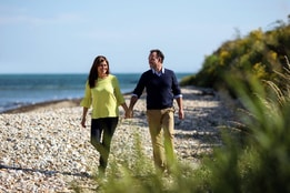 Romantic walk on the beach at Warner Hotels - Bembridge Coast.