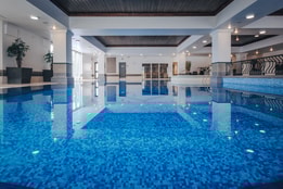 The pool inside the spa at The Runnymede on Thames