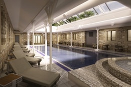 Render image of the new spa at Thoresby Hall, coming in 2026