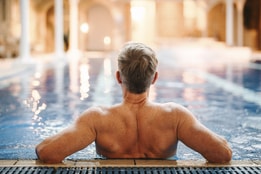 The indoor pool at Thoresby Hall