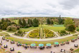 View overlooking the gardens at Nidd Hall