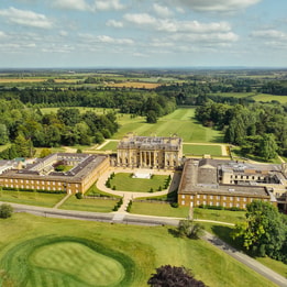 Aerial view of Heythrop Parks north wing bedrooms