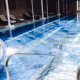 The indoor pool at Thoresby Hall