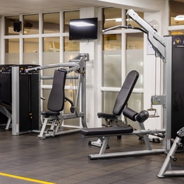 The gym at Bembridge Coast hotel.