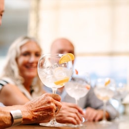 guests enjoying gin tasting