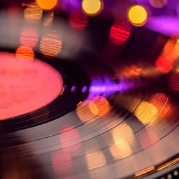 vinyl record playing