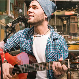 man playing guitar