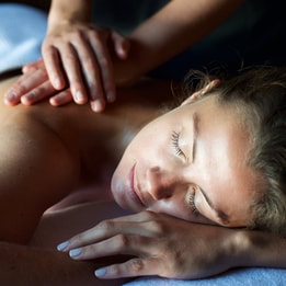 Person receiving a massage