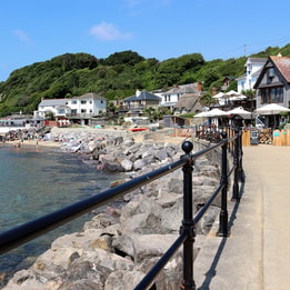 A view of Steephill Cove near Ventnor on the Isle of Wight, England