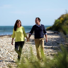 Romantic walk on the beach at Warner Hotels - Bembridge Coast.