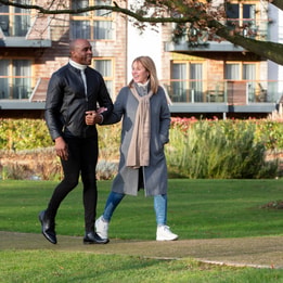Couple walking