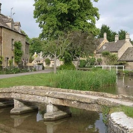 Bourton on water in the Cotswolds