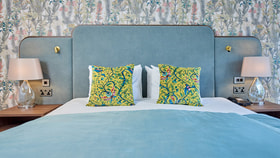 Close up of the cosy bedding in the newly refurbished bedrooms at Thoresby Hall