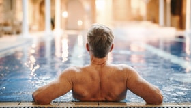 The indoor pool at Thoresby Hall
