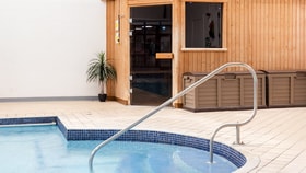 The spa at Bembridge Coast hotel, featuring a pool and sauna