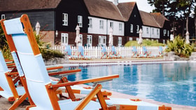 pool chairs by pool