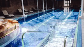 The indoor pool at Thoresby Hall