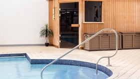 The spa at Bembridge Coast hotel, featuring a pool and sauna